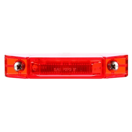Truck-Lite 35 Series, Led, Red Rectangular, 1 Diode, Marker Clearance Light, P2, 2 Screw, Diamond Shell, Fit 35080R